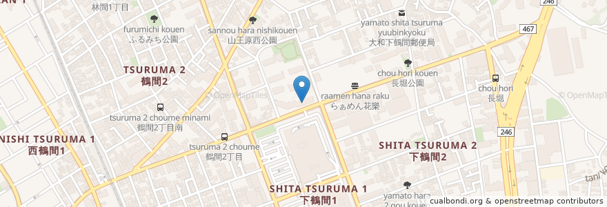 Mapa de ubicacion de 前川内科クリニック en 日本, 神奈川県, 大和市.