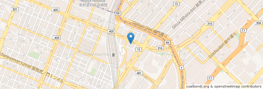 Mapa de ubicacion de スターバックス en Япония, Токио, Минато.