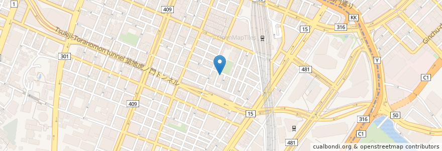 Mapa de ubicacion de スターバックス en Japão, Tóquio, 港区.