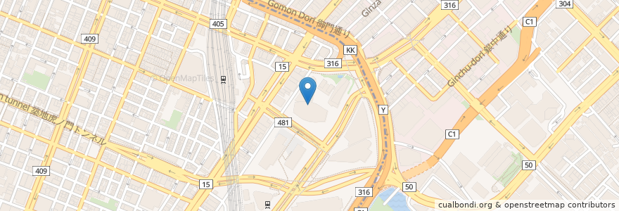 Mapa de ubicacion de スターバックス en Japonya, 東京都, 港区.