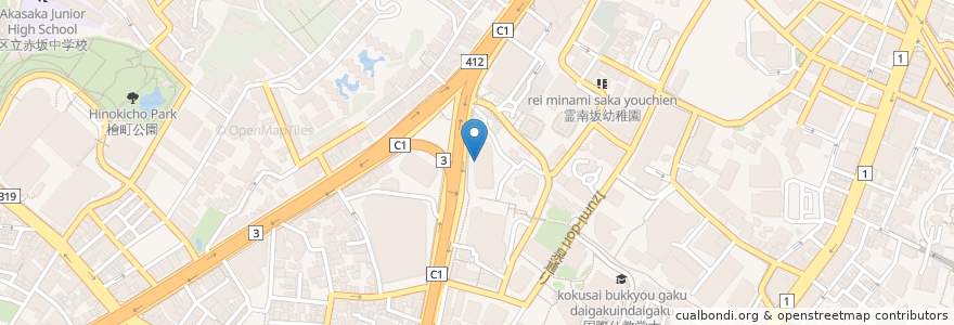 Mapa de ubicacion de スターバックス en Jepun, 東京都, 港区.