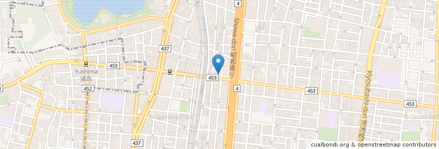 Mapa de ubicacion de スターバックスコーヒー御徒町春日通り店 en Japonya, 東京都, 台東区.