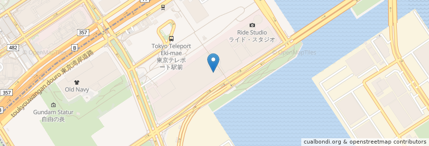 Mapa de ubicacion de スターバックス en ژاپن, 東京都, 江東区.