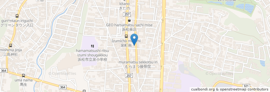 Mapa de ubicacion de うなぎのコジマヤ en ژاپن, 静岡県, 浜松市, 中区.