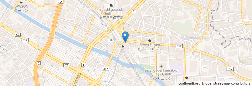Mapa de ubicacion de スターバックス en اليابان, 東京都, 品川区.