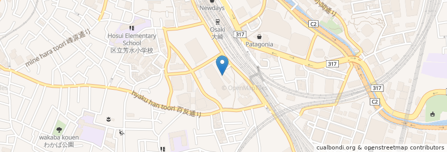 Mapa de ubicacion de スターバックス大崎駅前店 en 日本, 东京都/東京都, 品川区.