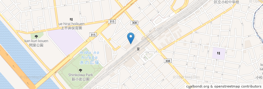 Mapa de ubicacion de ルノアール en Japão, Tóquio, 葛飾区.