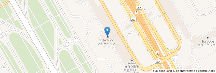 Mapa de ubicacion de スターバックス en Japon, Tokyo, 大田区.