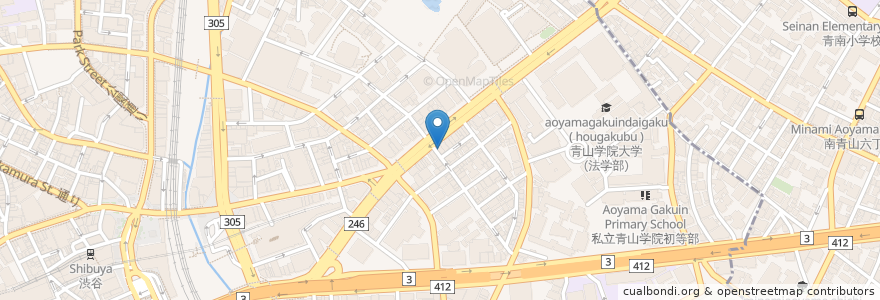Mapa de ubicacion de スターバックス en اليابان, 東京都, 渋谷区.