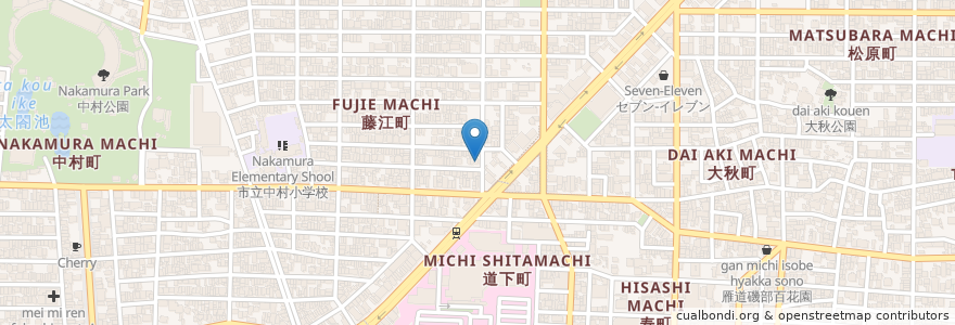 Mapa de ubicacion de サカエ歯科 en ژاپن, 愛知県, 名古屋市, 中村区.