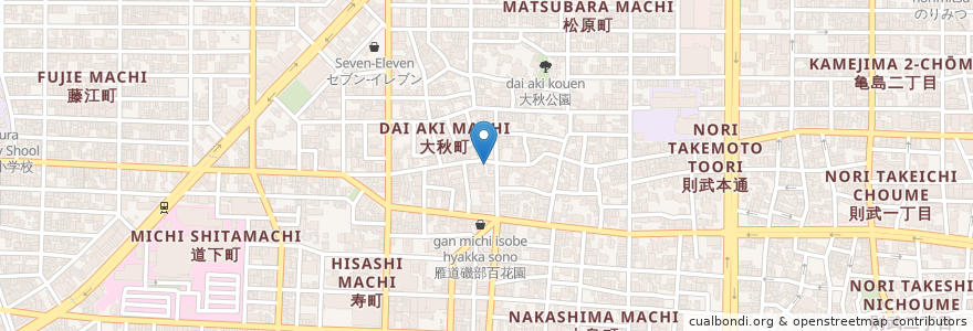 Mapa de ubicacion de 開治屋 en Japan, Aichi Prefecture, Nagoya, Nakamura Ward.
