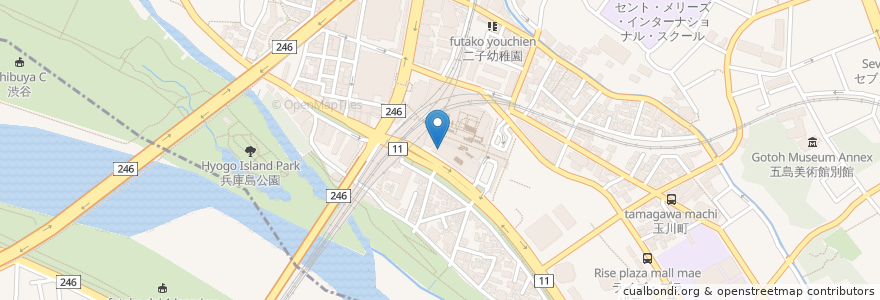 Mapa de ubicacion de スターバックス en Giappone, Tokyo, 世田谷区.