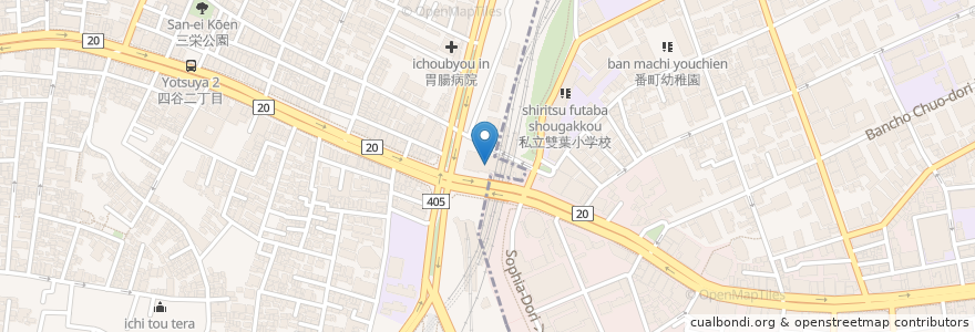 Mapa de ubicacion de スターバックス en Japan, 東京都, 新宿区.