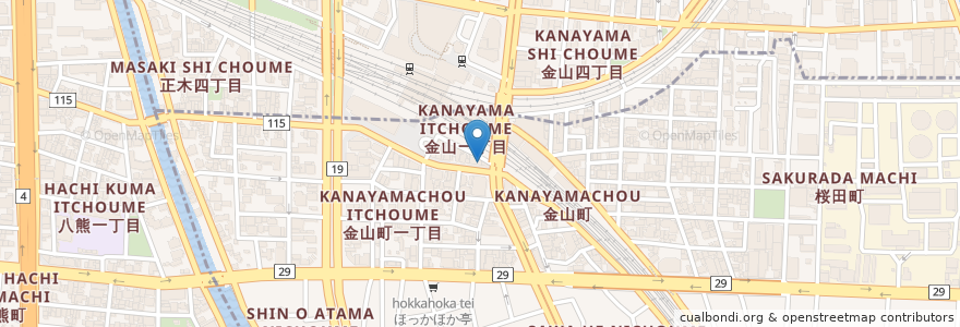 Mapa de ubicacion de サヴァサヴァ en Jepun, 愛知県, 名古屋市, 熱田区.