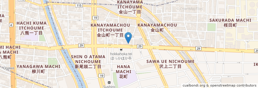 Mapa de ubicacion de 世界の山ちゃん en 日本, 愛知県, 名古屋市, 熱田区.
