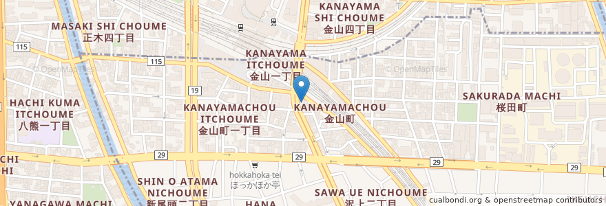Mapa de ubicacion de きらり en اليابان, 愛知県, 名古屋市, 熱田区.