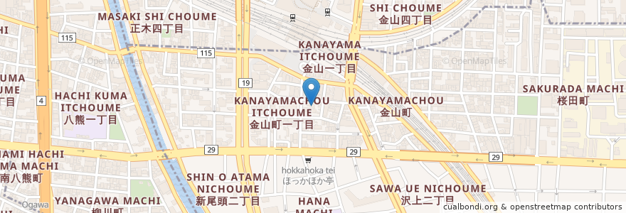 Mapa de ubicacion de 観聴寺 en Jepun, 愛知県, 名古屋市, 熱田区.