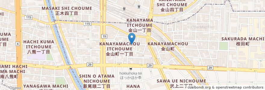 Mapa de ubicacion de 奥志摩 en اليابان, 愛知県, 名古屋市, 熱田区.
