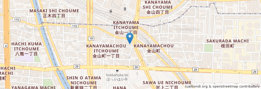 Mapa de ubicacion de トヨタレンタリース名古屋 en Japon, Préfecture D'Aichi, 名古屋市, 熱田区.