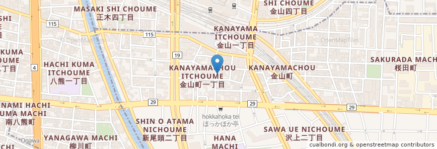 Mapa de ubicacion de 中川ドラッグ en Japon, Préfecture D'Aichi, 名古屋市, 熱田区.