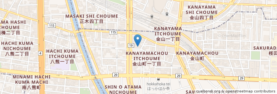 Mapa de ubicacion de あいち福祉医療専門学校 en Japón, Prefectura De Aichi, Nagoya, 熱田区.