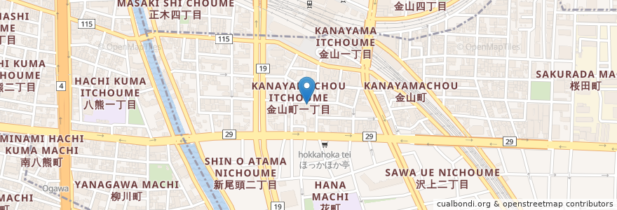 Mapa de ubicacion de 小樽食堂 en Japan, Präfektur Aichi, 名古屋市, 熱田区.
