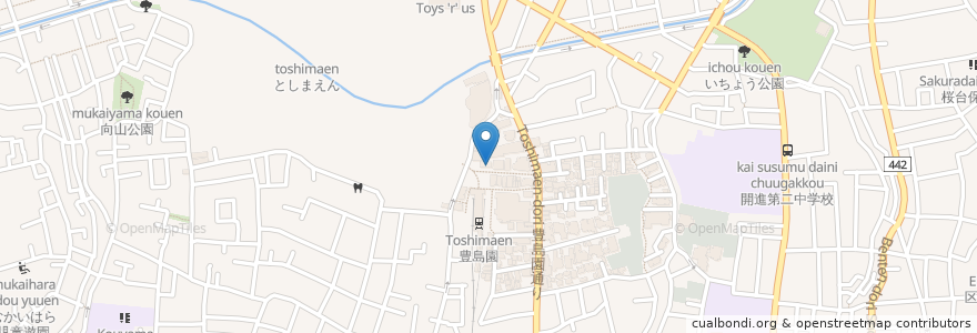 Mapa de ubicacion de スターバックス en 日本, 东京都/東京都, 練馬区.