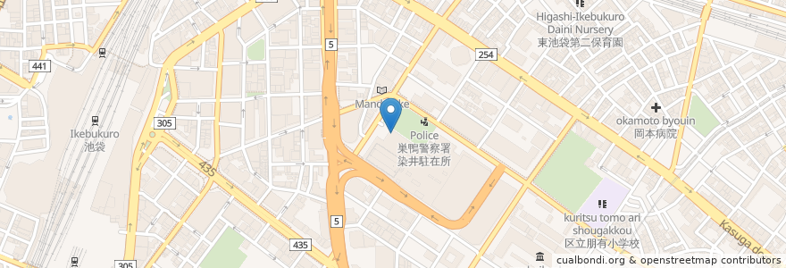Mapa de ubicacion de スターバックス en Japan, 東京都, 豊島区.