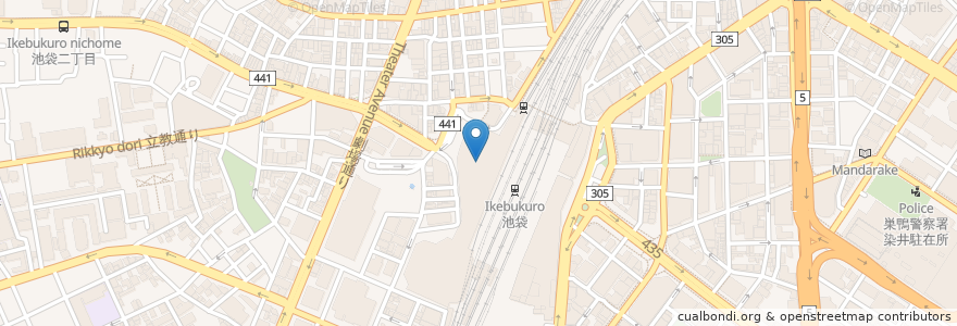 Mapa de ubicacion de スターバックス en ژاپن, 東京都, 豊島区.