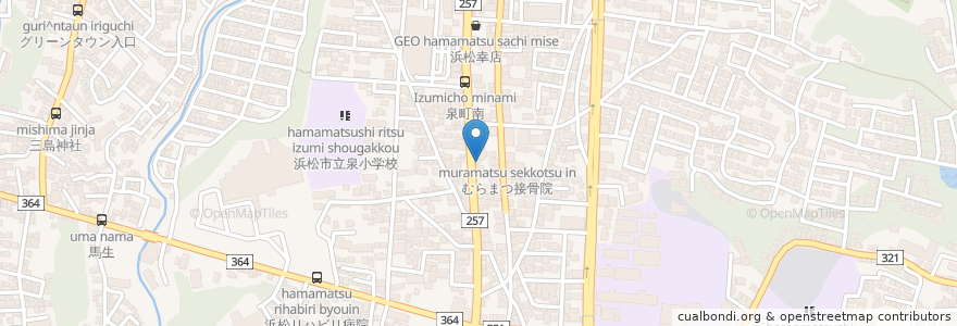 Mapa de ubicacion de 高木薬品 en Giappone, Prefettura Di Shizuoka, Hamamatsu, 中区.