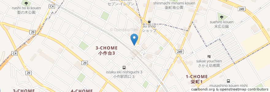 Mapa de ubicacion de 八犬伝 en اليابان, 東京都, 青梅市, 羽村市.
