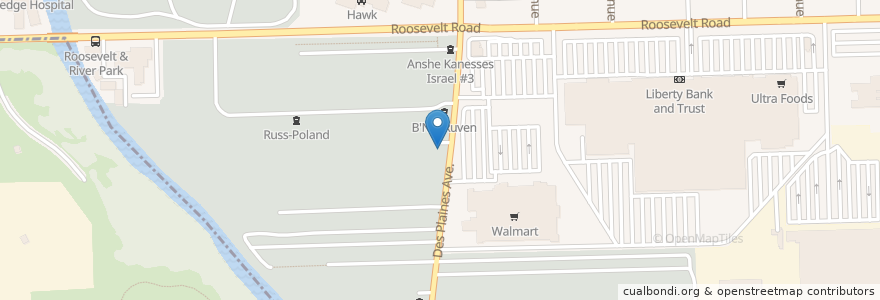 Mapa de ubicacion de Gomel Chesed Beth Emel #2 en États-Unis D'Amérique, Illinois, Forest Park.