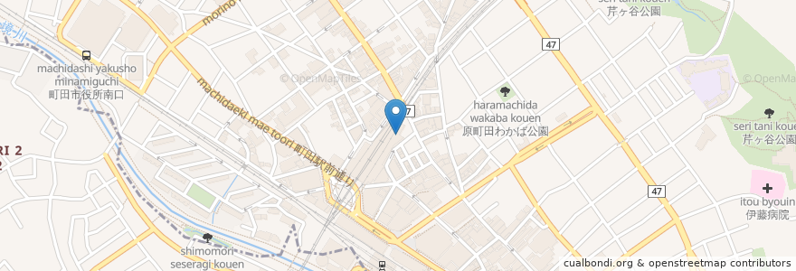 Mapa de ubicacion de スターバックス en Giappone, Tokyo, 町田市.