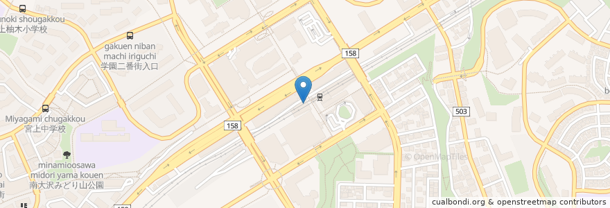 Mapa de ubicacion de スターバックス en Jepun, 東京都, 八王子市.