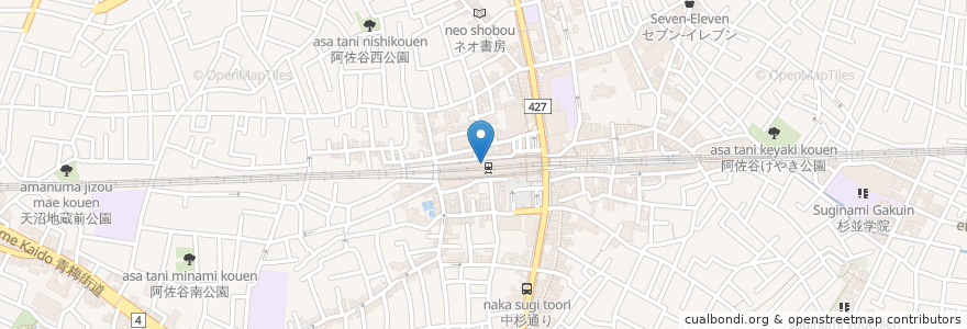 Mapa de ubicacion de タリーズコーヒー en 일본, 도쿄도, 杉並区.
