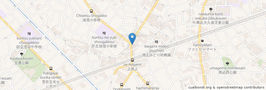 Mapa de ubicacion de Mountain Burger en Japão, Tóquio, 大田区.