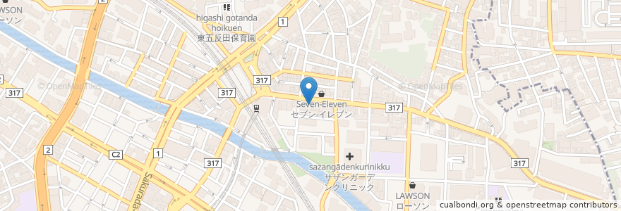 Mapa de ubicacion de タリーズコーヒー en Japonya, 東京都, 品川区.