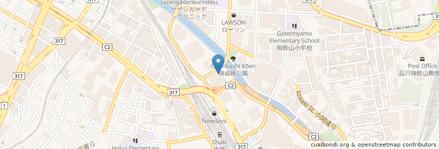 Mapa de ubicacion de タリーズコーヒー en Japão, Tóquio, 品川区.