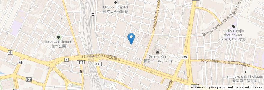 Mapa de ubicacion de ロボットレストラン en 日本, 東京都, 新宿区.