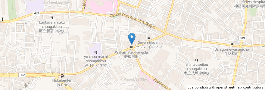 Mapa de ubicacion de タリーズコーヒー en Jepun, 東京都, 新宿区.