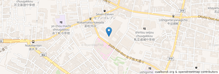Mapa de ubicacion de タリーズコーヒー en 日本, 東京都, 新宿区.