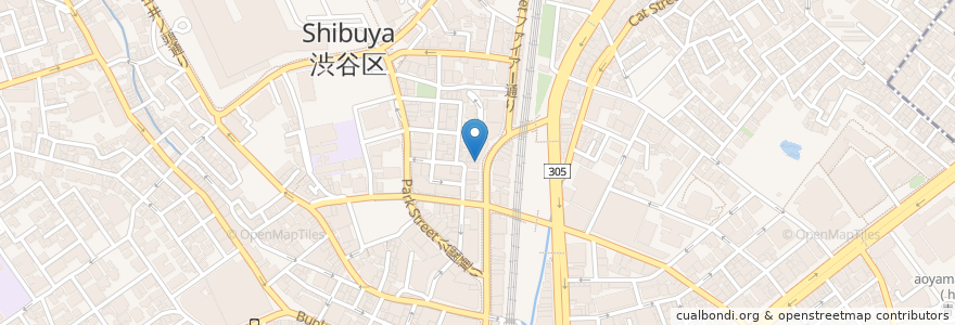 Mapa de ubicacion de タリーズコーヒー en Japonya, 東京都, 渋谷区.
