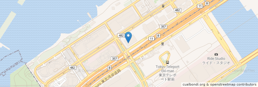 Mapa de ubicacion de タリーズコーヒー en Япония, Токио, Кото.