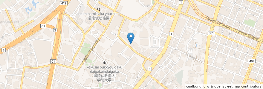 Mapa de ubicacion de タリーズコーヒー en Japão, Tóquio, 港区.