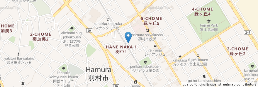 Mapa de ubicacion de 羽村市平日夜間急患センター en Japan, Tokyo, Hamura.