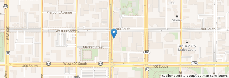 Mapa de ubicacion de Ramen Bar en Vereinigte Staaten Von Amerika, Utah, Salt Lake County, Salt Lake City.