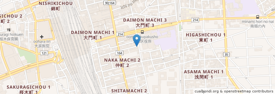 Mapa de ubicacion de タイガー薬局 en 일본, 사이타마현, さいたま市, 大宮区.