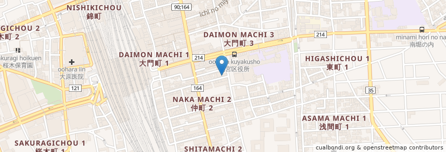Mapa de ubicacion de 今川皮膚科 en Jepun, 埼玉県, さいたま市, 大宮区.