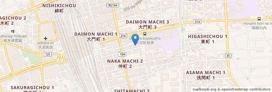 Mapa de ubicacion de サカ歯科 en اليابان, 埼玉県, さいたま市, 大宮区.