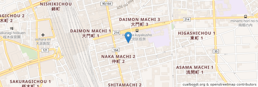 Mapa de ubicacion de ふくだクリニック en Japan, Präfektur Saitama, Saitama, 大宮区.